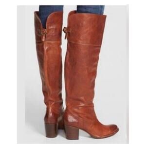 Frye • Lucinda Over-the-Knee Slouch Leather Boots size 8.5